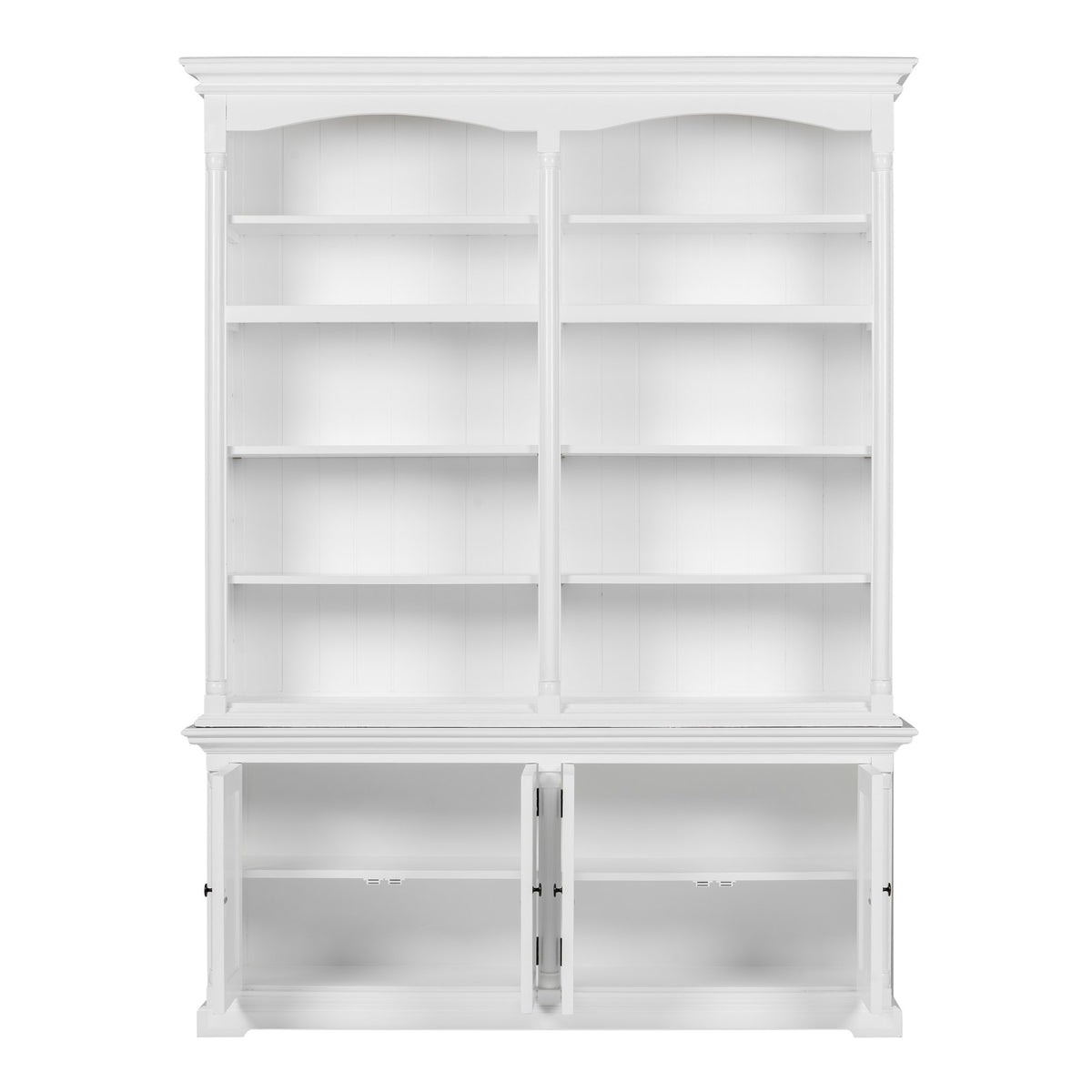 NovaSolo Provence Double-Bay Hutch Unit, Classic White – view 2