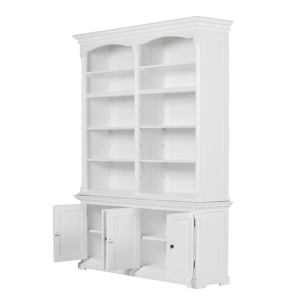 NovaSolo Provence Double-Bay Hutch Unit, Classic White – view 4