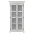 NovaSolo Provence Double Vitrine Display Cabinet, Classic White