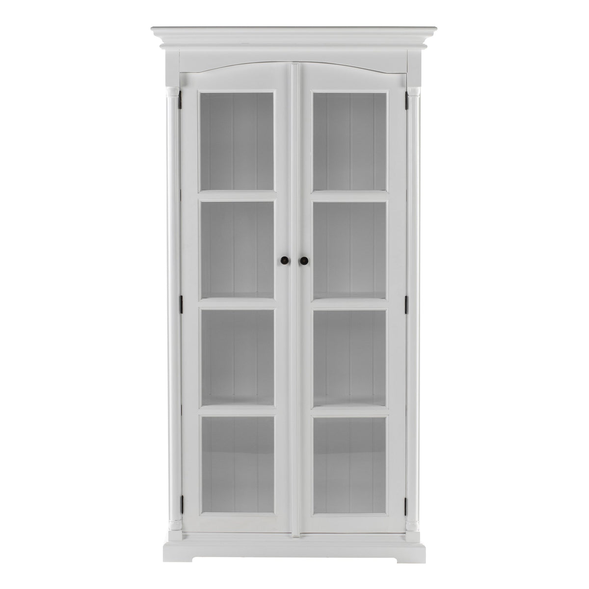 NovaSolo Provence Double Vitrine Display Cabinet, Classic White