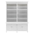 NovaSolo Skansen Double-Bay Hutch Unit, Classic White