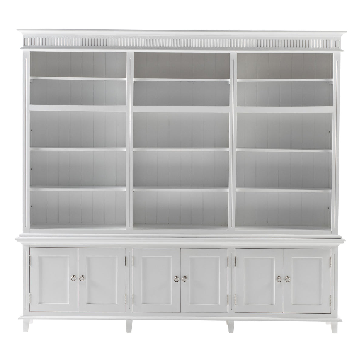 NovaSolo Skansen Triple-Bay Hutch Unit, Classic White