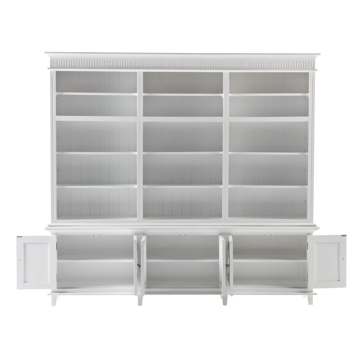 NovaSolo Skansen Triple-Bay Hutch Unit, Classic White – view 2
