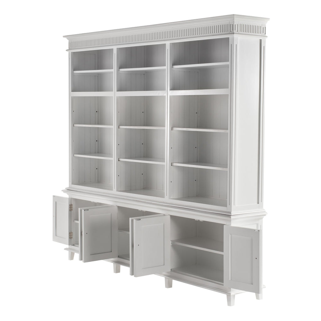 NovaSolo Skansen Triple-Bay Hutch Unit, Classic White – view 4