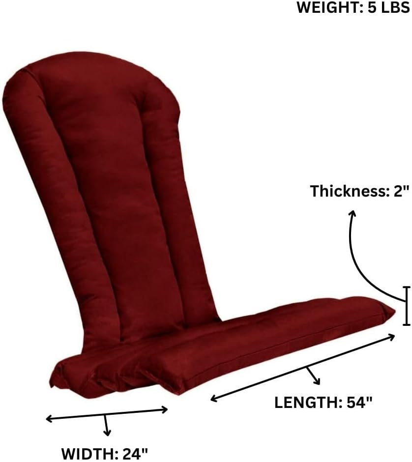 All Things Cedar Red Adirondack Chair Cushion – view 3