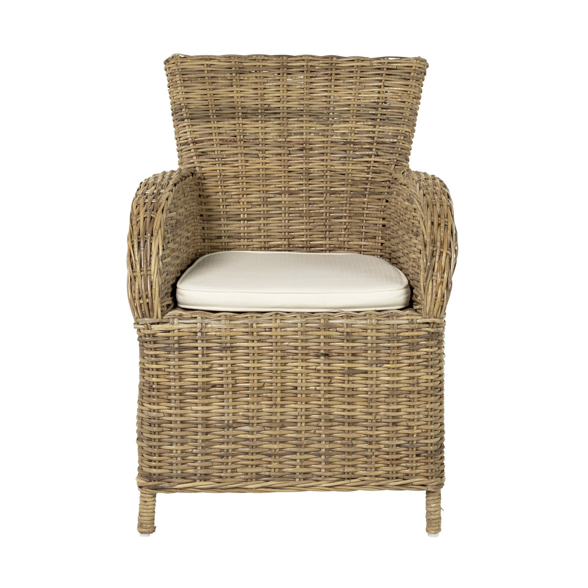 NovaSolo Wickerworks Rook Dining Chair (Set of 2), Natural