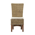 NovaSolo Wickerworks Salsa Dining Chair (Set of 2), Natural