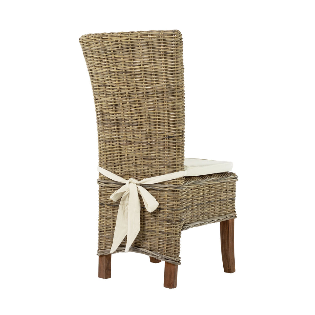 NovaSolo Wickerworks Salsa Dining Chair (Set of 2), Natural – view 4