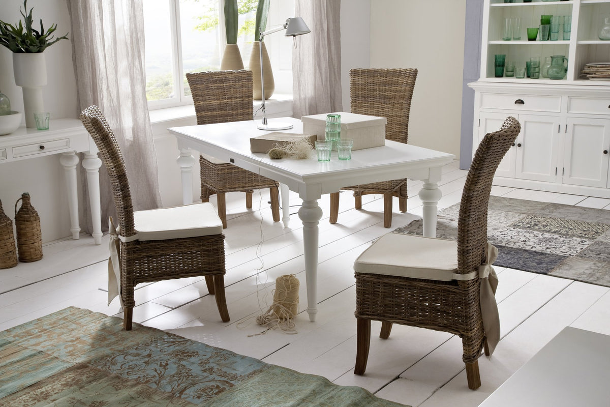 NovaSolo Wickerworks Salsa Dining Chair (Set of 2), Natural – view 8