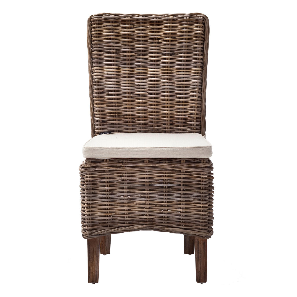 NovaSolo Wickerworks Morin Dining Chair (Set of 2), Natural