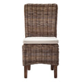 NovaSolo Wickerworks Morin Dining Chair (Set of 2), Natural