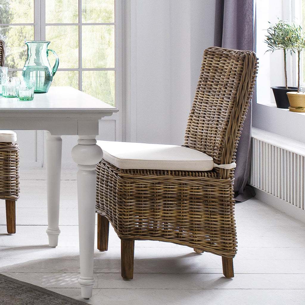 NovaSolo Wickerworks Morin Dining Chair (Set of 2), Natural – view 6
