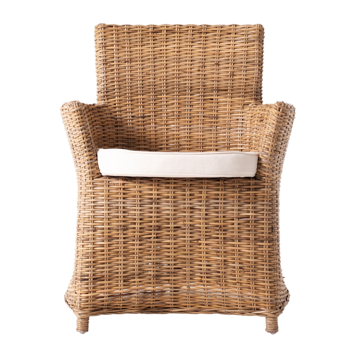 NovaSolo Wickerworks Bishop Dining Chair (Set of 2), Natural