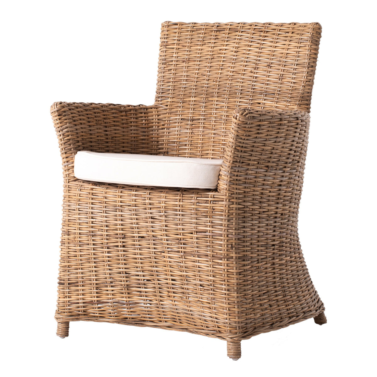 NovaSolo Wickerworks Bishop Dining Chair (Set of 2), Natural – view 2