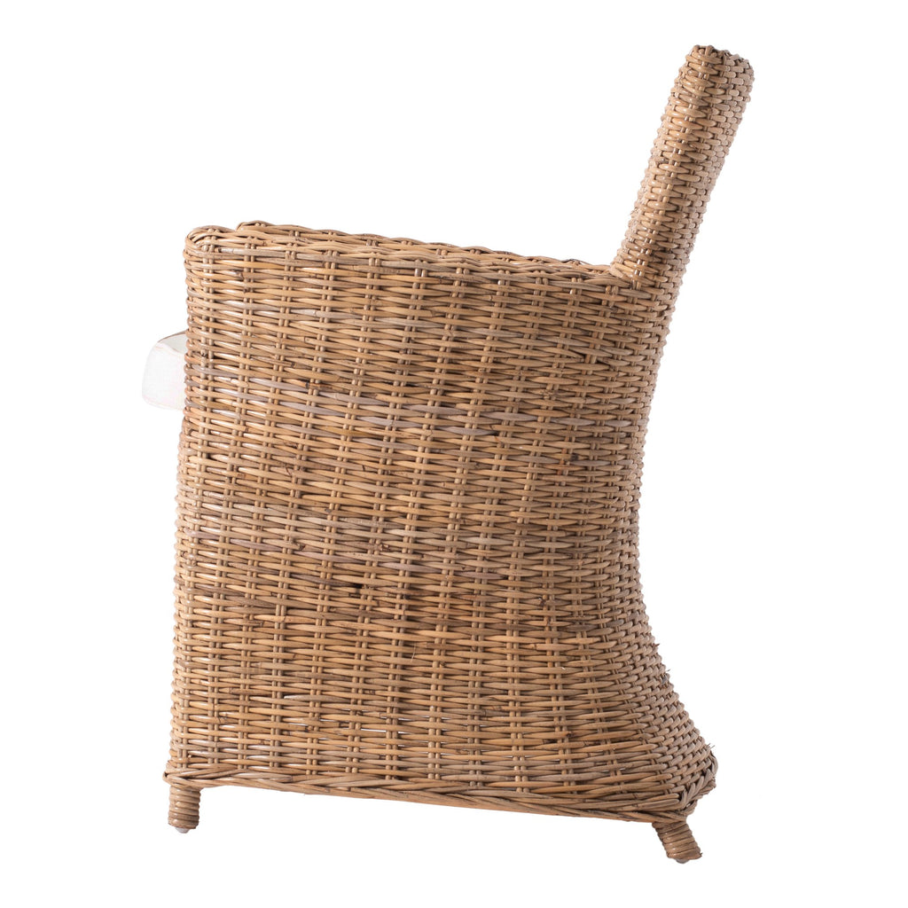 NovaSolo Wickerworks Bishop Dining Chair (Set of 2), Natural – view 3
