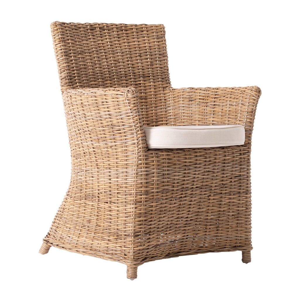 NovaSolo Wickerworks Bishop Dining Chair (Set of 2), Natural – view 4