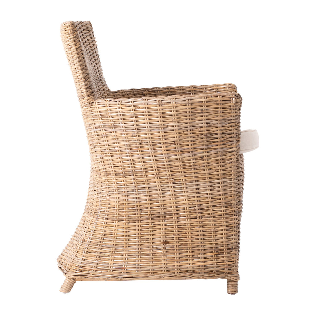 NovaSolo Wickerworks Bishop Dining Chair (Set of 2), Natural – view 5