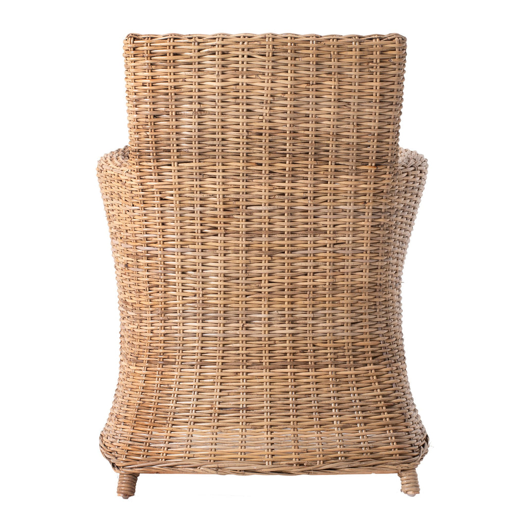 NovaSolo Wickerworks Bishop Dining Chair (Set of 2), Natural – view 6