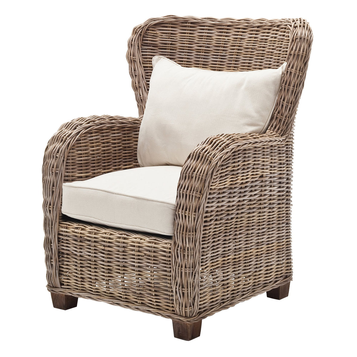 NovaSolo Wickerworks Queen Chair Dining Chair, Natural – view 3