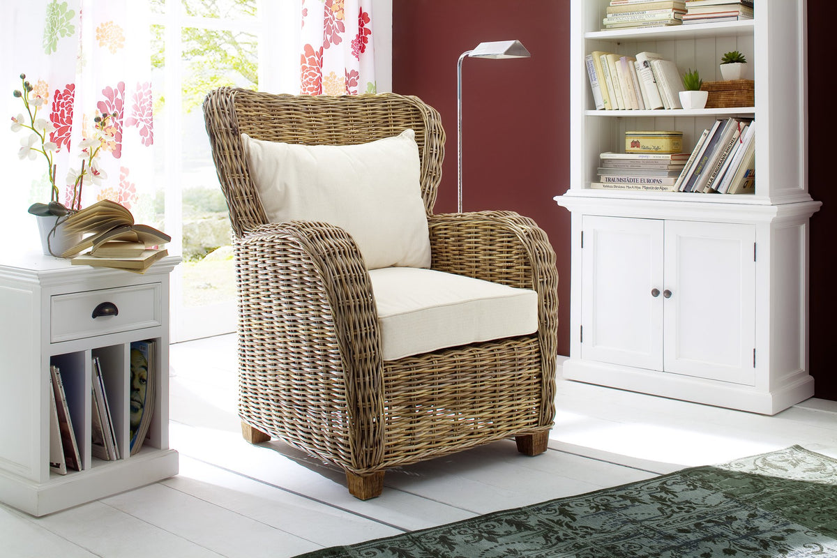NovaSolo Wickerworks Queen Chair Dining Chair, Natural – view 9