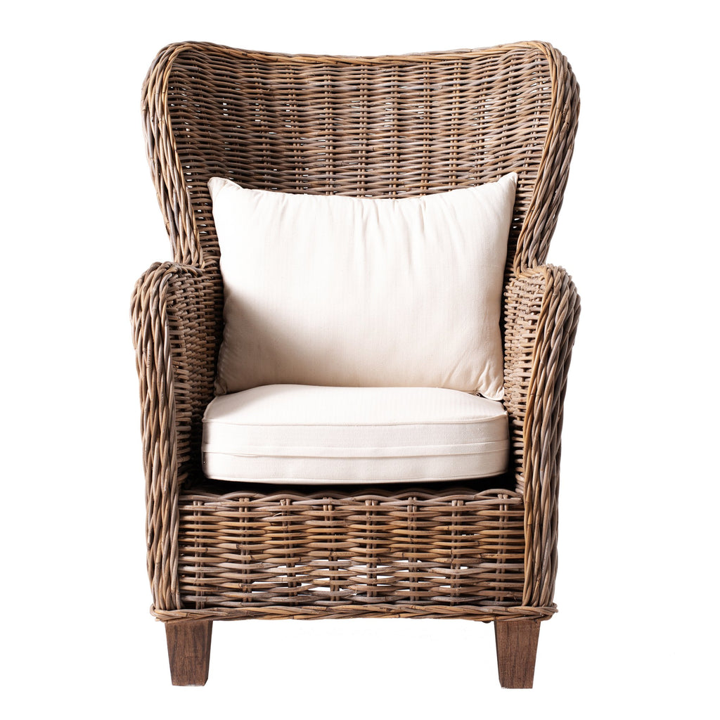 NovaSolo Wickerworks King Chair Dining Chair, Natural