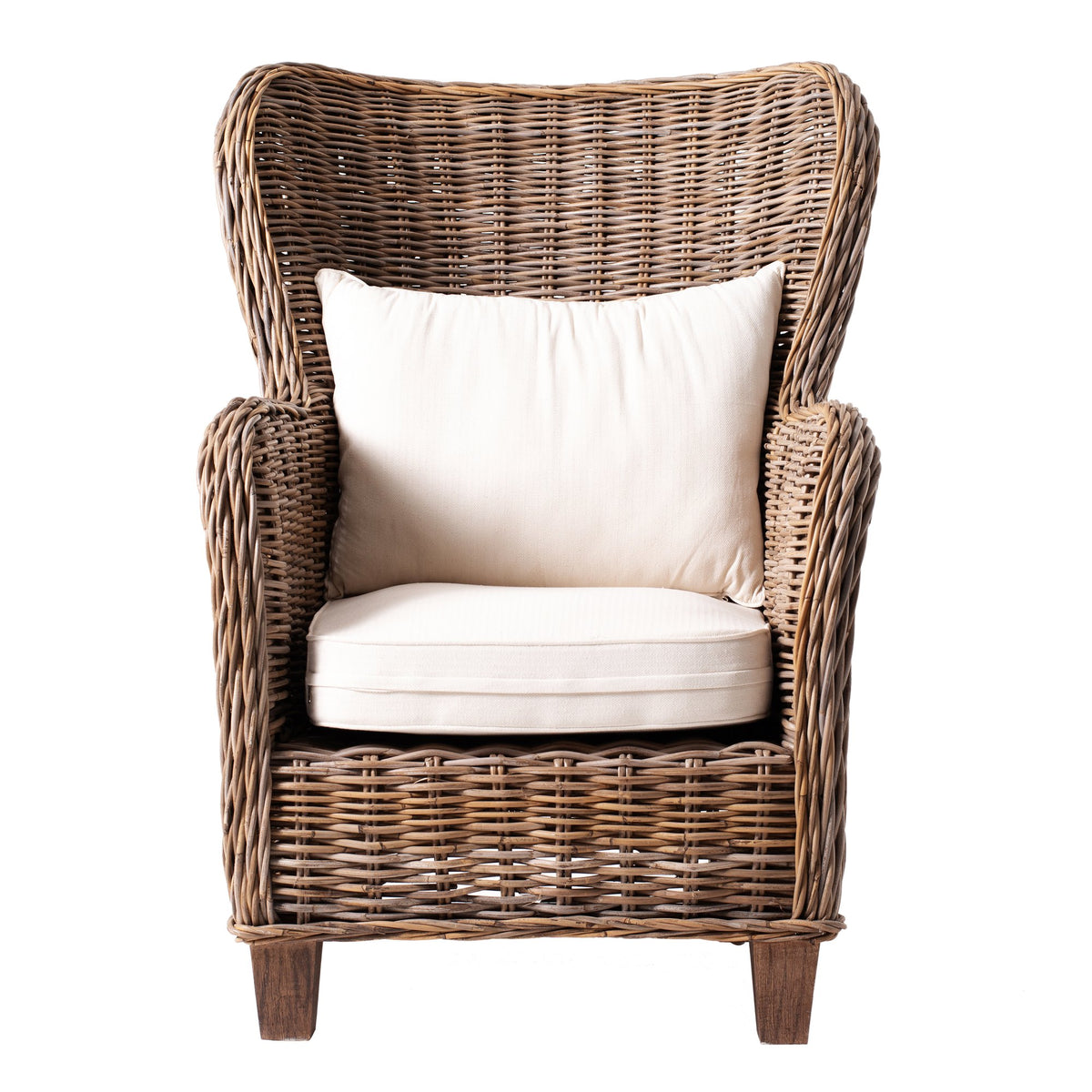 NovaSolo Wickerworks King Chair Dining Chair, Natural