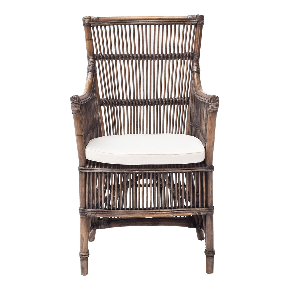 NovaSolo Wickerworks Duchess Chair (Set of 2) Dining Chair, Rustic