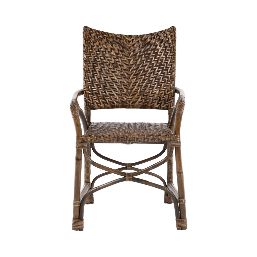 NovaSolo Wickerworks Countess Chair (Set of 2) Dining Chair, Rustic