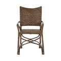 NovaSolo Wickerworks Countess Chair (Set of 2) Dining Chair, Rustic