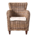 NovaSolo Wickerworks Baron Chair (Set of 2) Dining Chair, Natural
