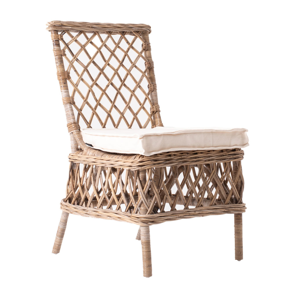 NovaSolo Wickerworks Aristocrat Side Chair (Set of 2) Dining Chair, Natural – view 2