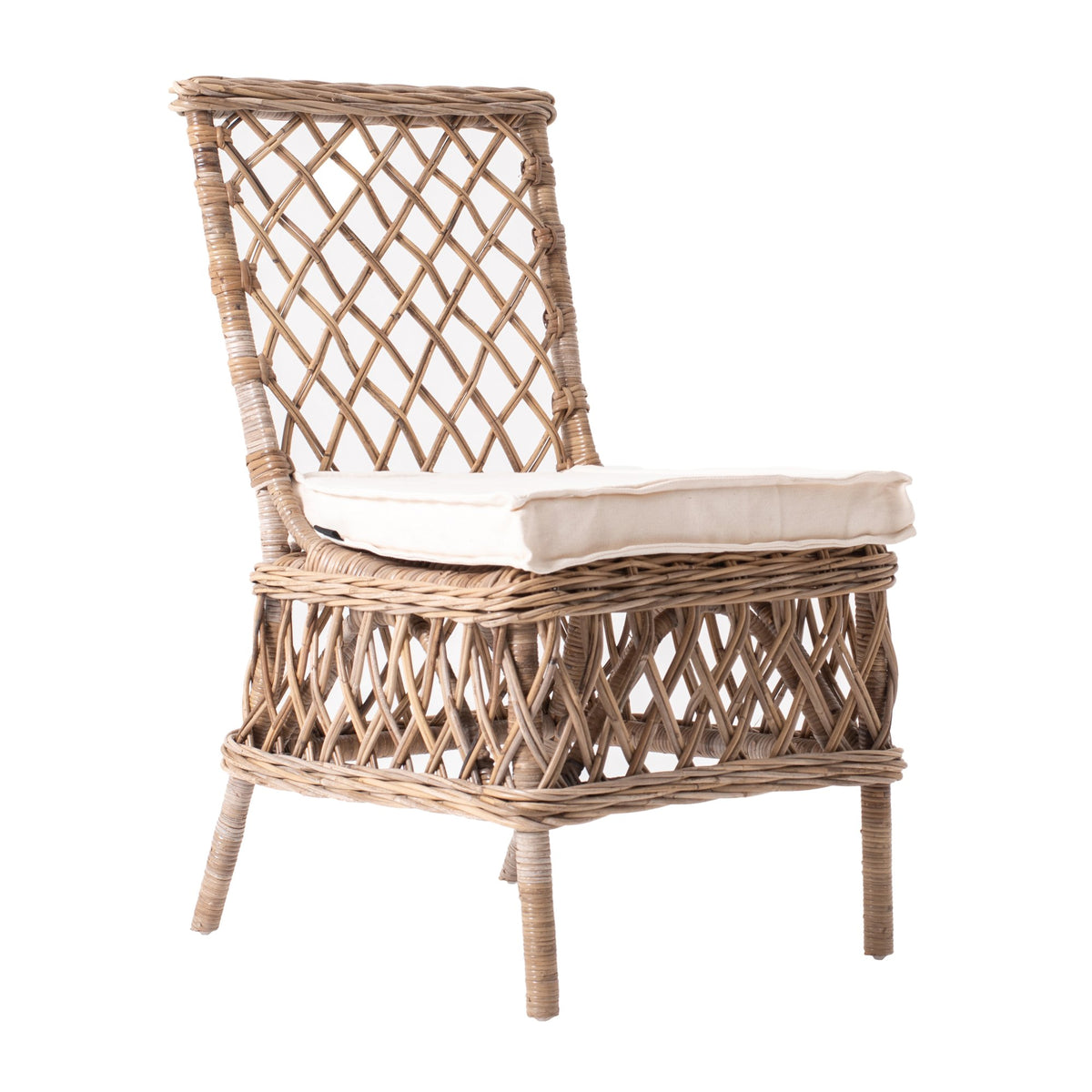 NovaSolo Wickerworks Aristocrat Side Chair (Set of 2) Dining Chair, Natural – view 2