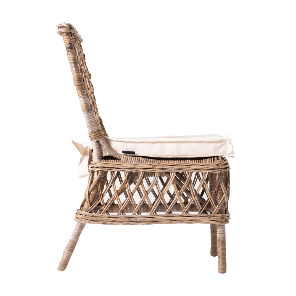 NovaSolo Wickerworks Aristocrat Side Chair (Set of 2) Dining Chair, Natural – view 3