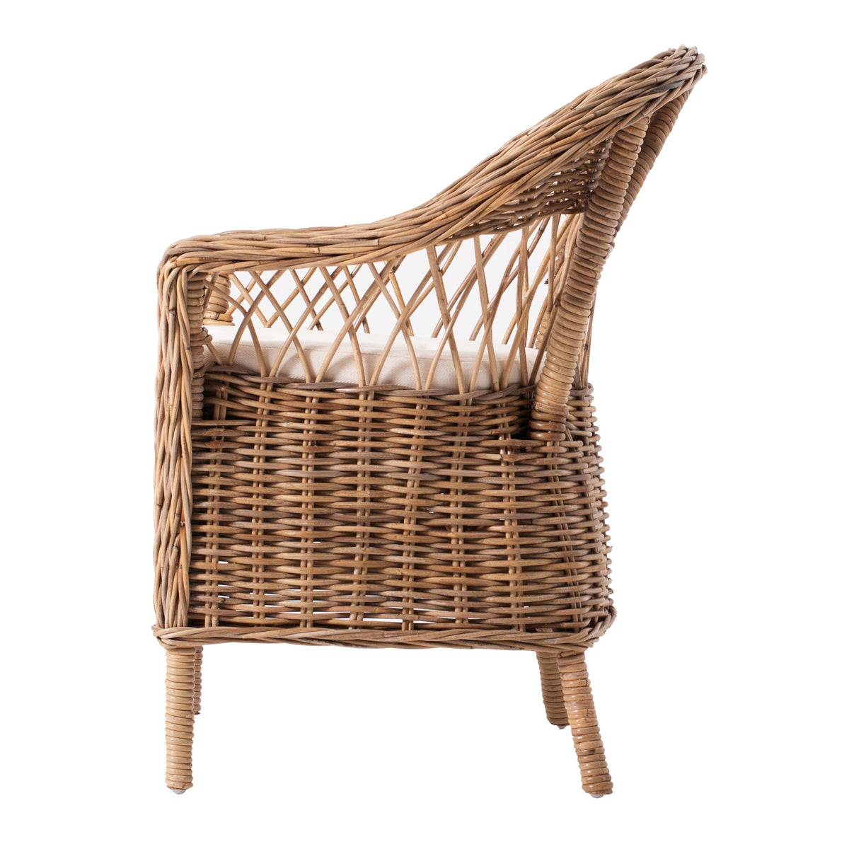NovaSolo Wickerworks Monarch Chair (Set of 2) Dining Chair, Natural – view 3