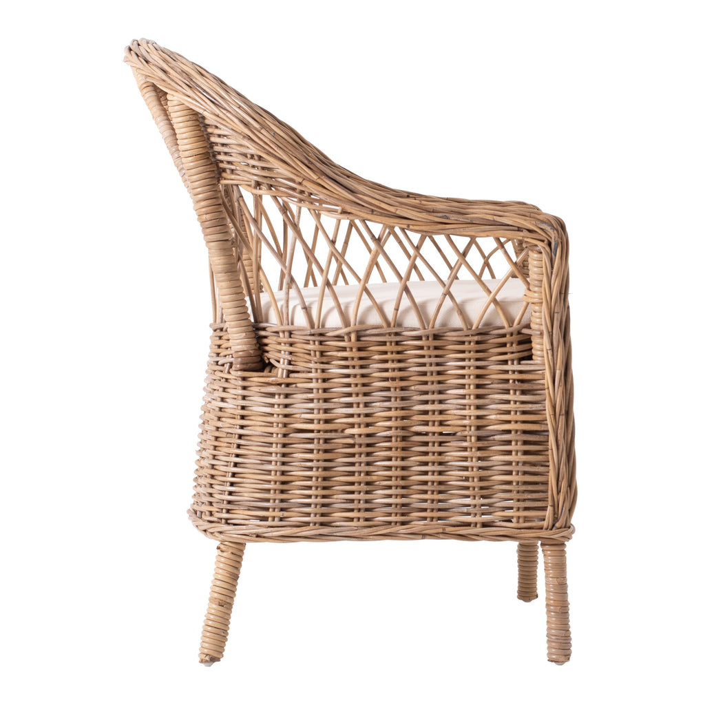 NovaSolo Wickerworks Monarch Chair (Set of 2) Dining Chair, Natural – view 5