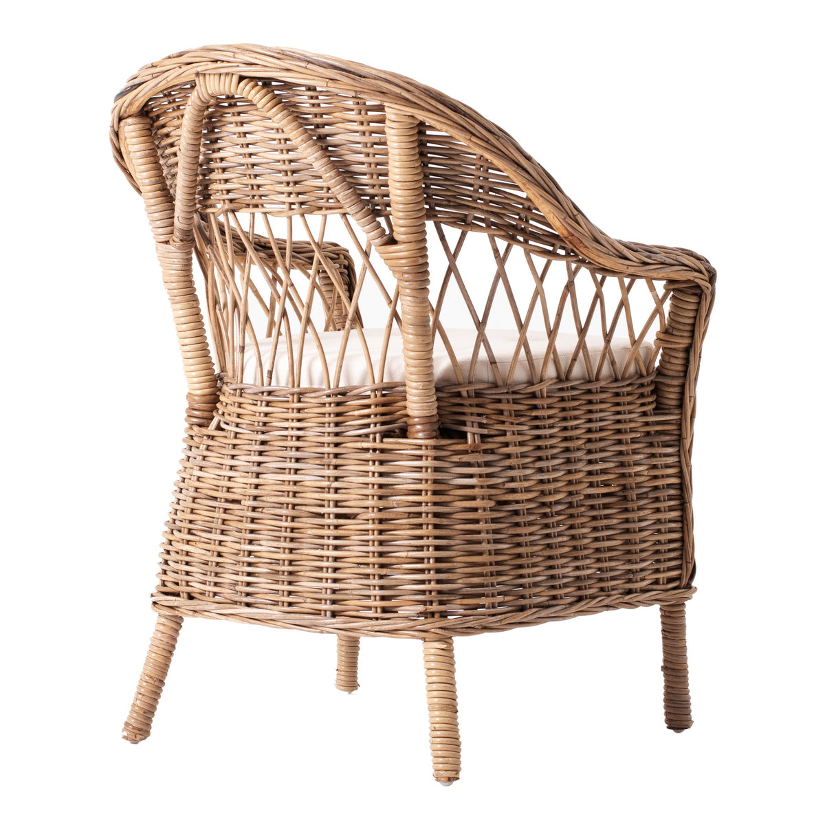 NovaSolo Wickerworks Monarch Chair (Set of 2) Dining Chair, Natural – view 6
