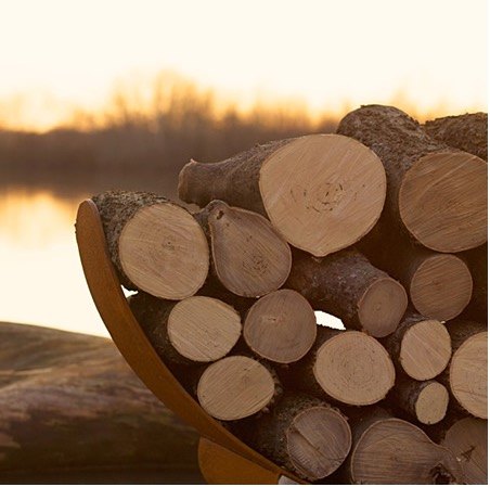 Fire Pit Art Crescent Log Rack – view 2