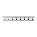 NovaSolo Halifax 8 Hook Coat Rack, Classic White
