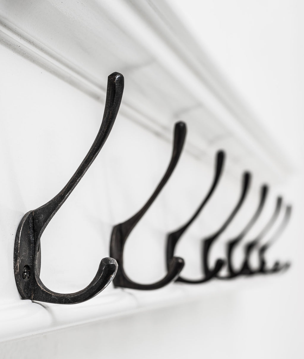 NovaSolo Halifax 8 Hook Coat Rack, Classic White – view 5