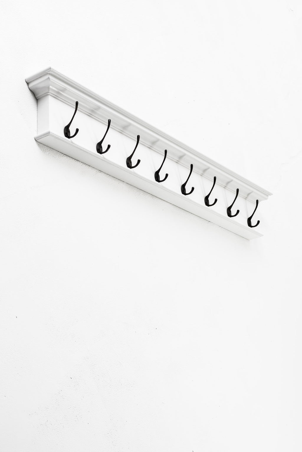 NovaSolo Halifax 8 Hook Coat Rack, Classic White – view 8