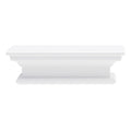 NovaSolo Halifax Floating Wall Shelf, Short, Classic White