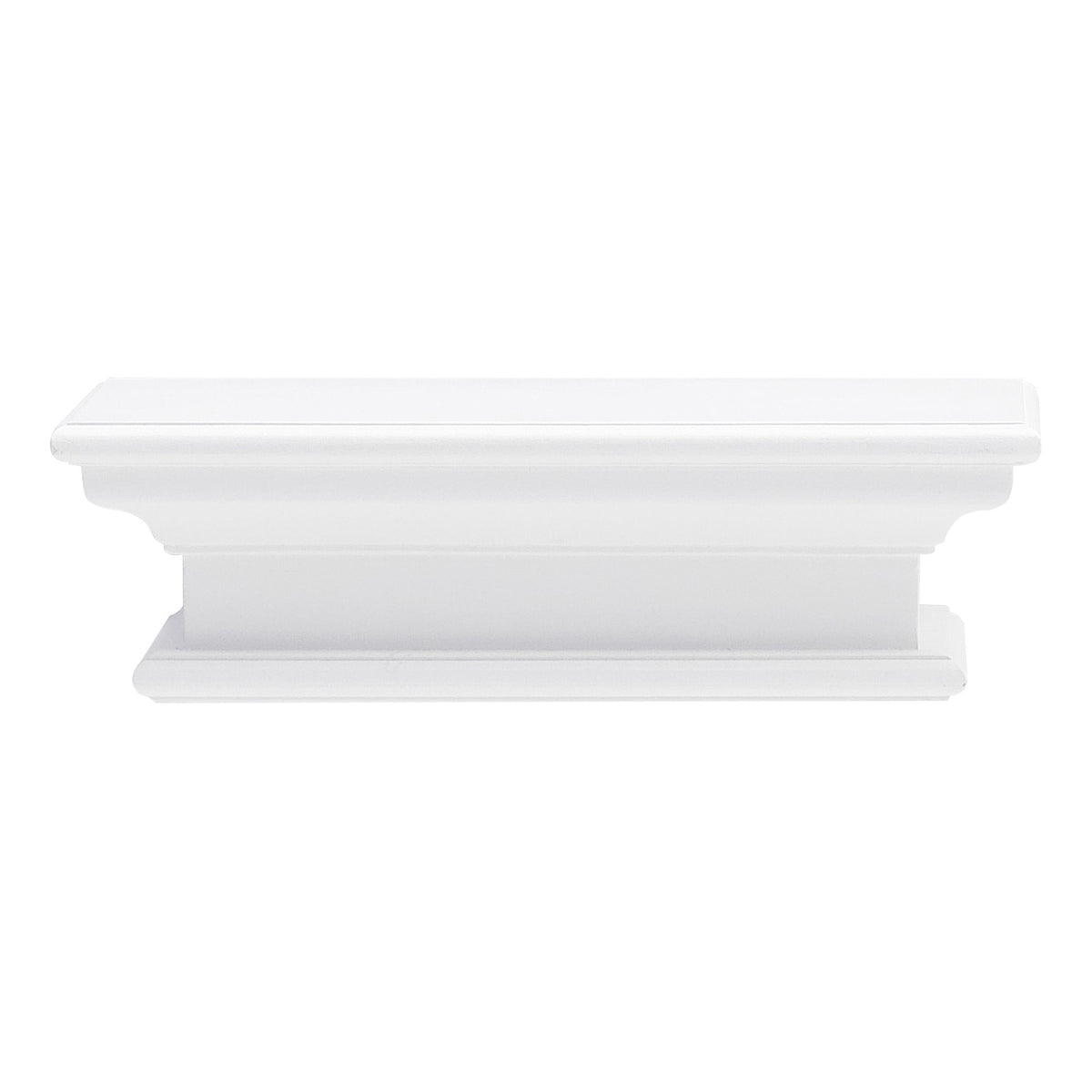 NovaSolo Halifax Floating Wall Shelf, Short, Classic White