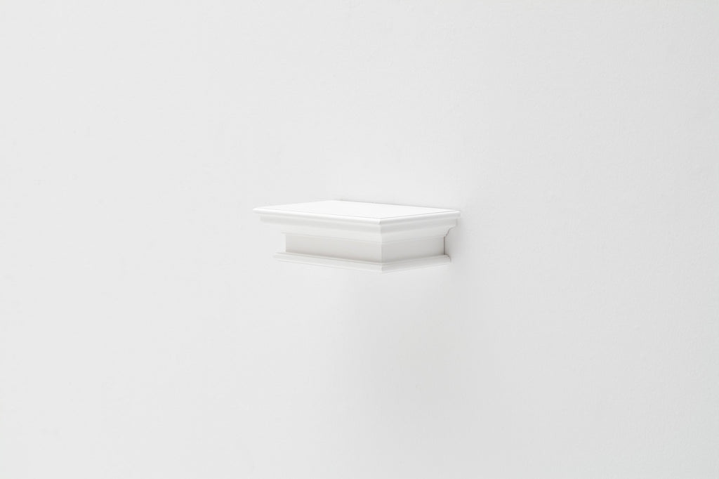NovaSolo Halifax Floating Wall Shelf, Short, Classic White – view 10