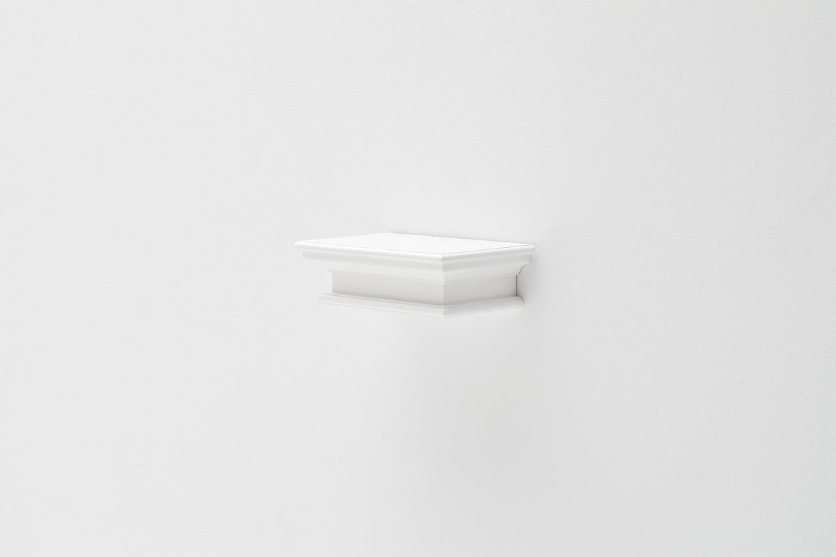 NovaSolo Halifax Floating Wall Shelf, Short, Classic White – view 10