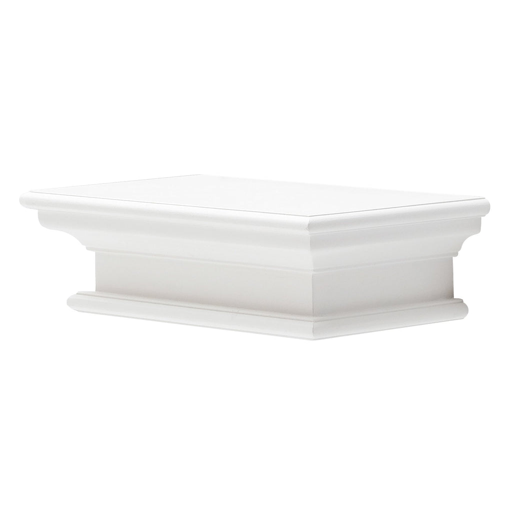 NovaSolo Halifax Floating Wall Shelf, Short, Classic White – view 2