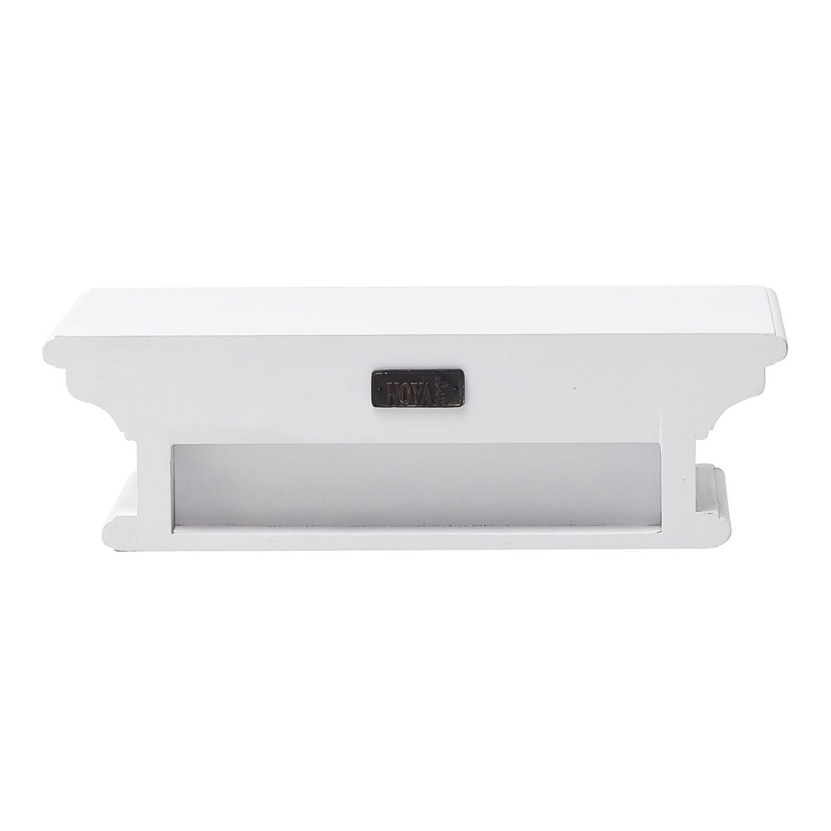 NovaSolo Halifax Floating Wall Shelf, Short, Classic White – view 4