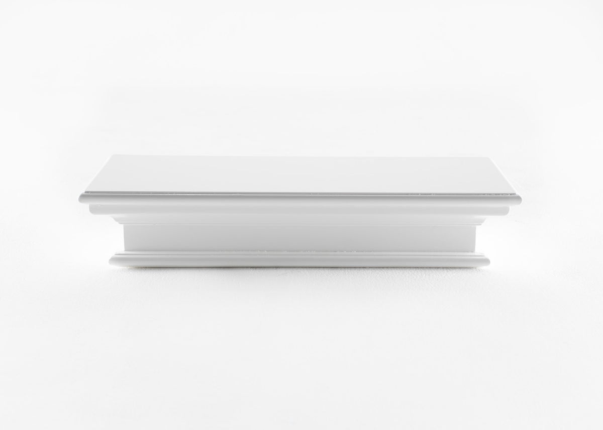 NovaSolo Halifax Floating Wall Shelf, Medium, Classic White – view 10