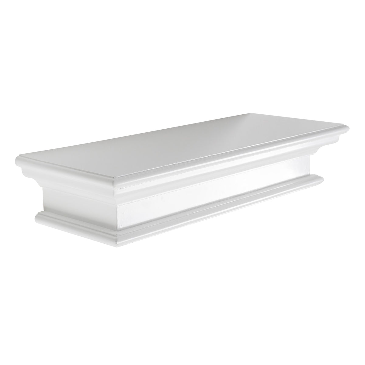NovaSolo Halifax Floating Wall Shelf, Medium, Classic White – view 2