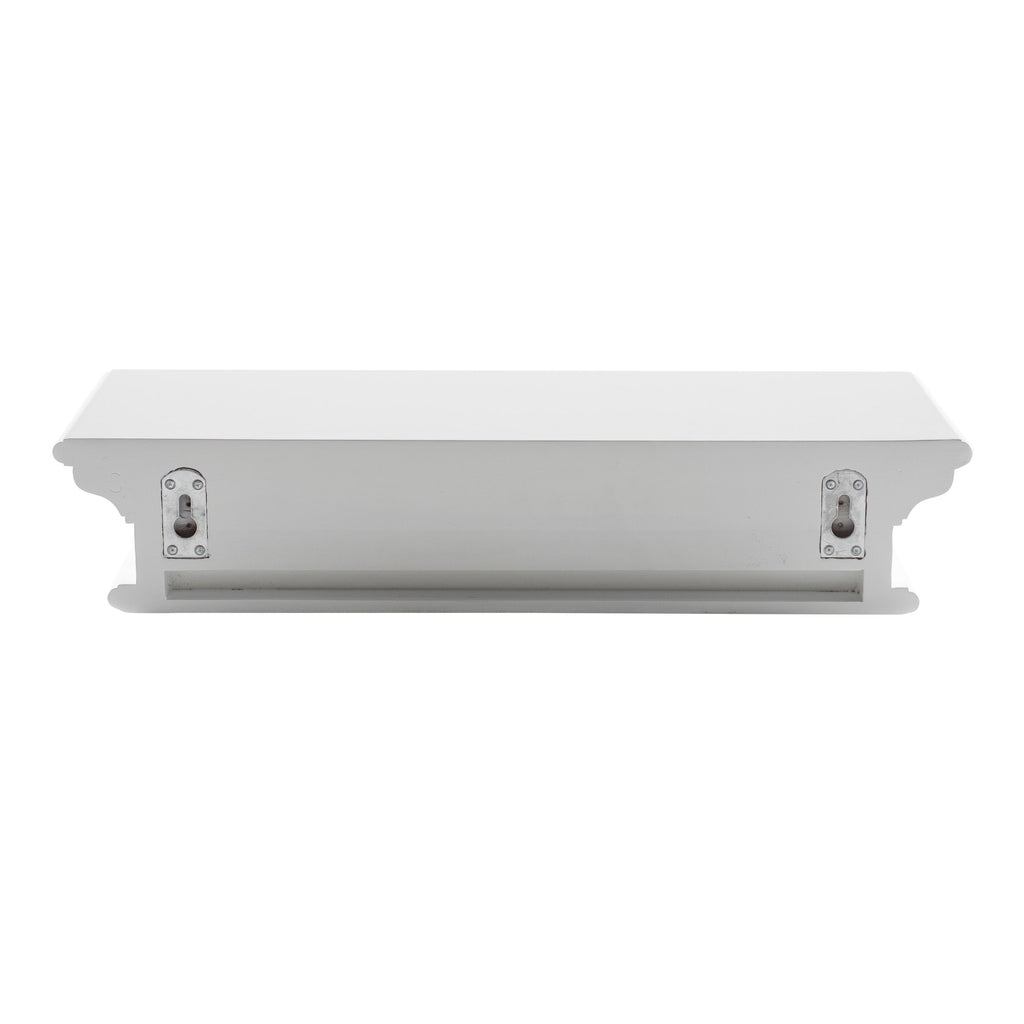 NovaSolo Halifax Floating Wall Shelf, Medium, Classic White – view 4