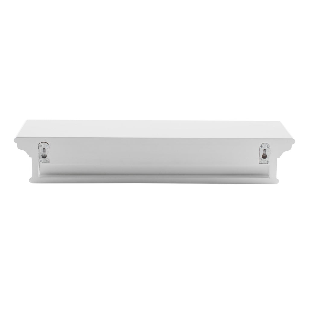 NovaSolo Halifax Floating Wall Shelf, Long, Classic White – view 4